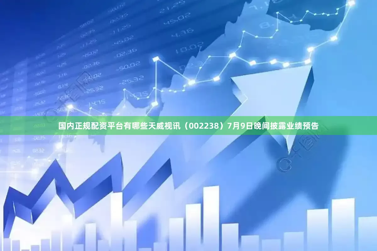 国内正规配资平台有哪些天威视讯（002238）7月9日晚间披露业绩预告